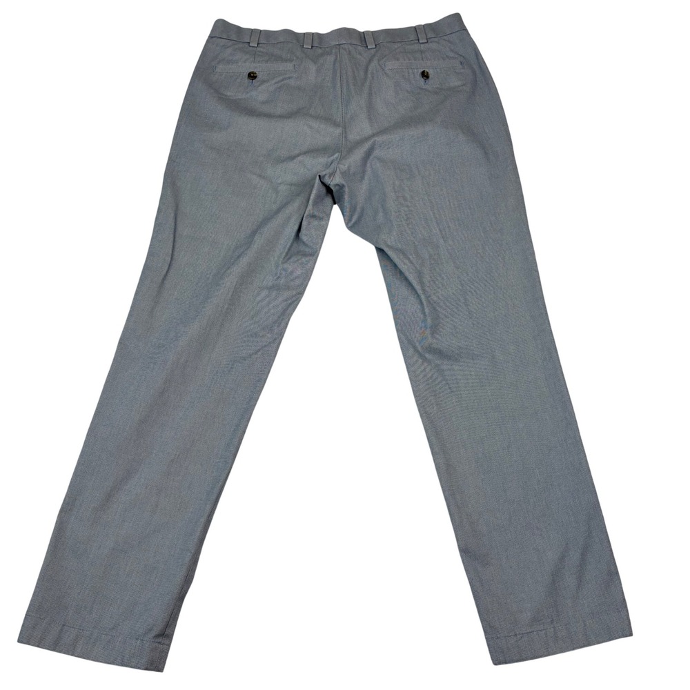 Brooks Brothers Milano Pants Mens 36x30‎ Blue Grey Supima Cotton Stretch Chino - Picture 2 of 10
